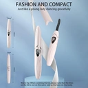 Sunluxy S600 Pink Electrothermal Eyelash Curler, Natural Curling Long-Lasting Shaping, LED Temperature and Battery Display, Smart Safe Automatic Power-Off, Rechargeable Portable Eyelash Curler image 8