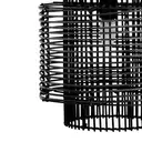 Interiors by Premier Pendant Light Jaya Rattan Black image 3