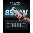 CUKTECH 15 SE PB200 Batterie externe 20 000 mAh, 65 W, USB-C à 3 ports pour ordinateur portable - Gris image 4