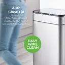 Tower Ozone Sensor Bin 60L, Stainless Steel image 2