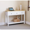 Vida Designs Console Table Arlington 3 Drawers White/Oak Effect image 5