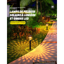 Lumières décoratives solaires étanches pour pelouse et allée de jardin extérieur VIVREAL Lot de 6 TYD-003 Cadeau idéal image 4