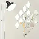 WhereHike Lot de 10 stickers miroir muraux en PVC Gouttes d’eau argentées - 15 x 8 cm image 3