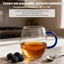 Ju7cer Tasse en verre 300 ml - Bleu image 0