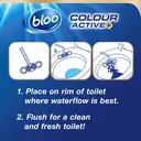Bloo Colour Active Toilet Rim Block, + Bleach, Single Pack image 3