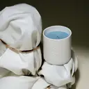 The Lab Co. Luxury Scented Candle | Ceramic Jar | 45hrs Burn Time | Soothing Fragrance with Linen, Chamomile and White Rose | 100% Vegan Soy Wax | 280g wax weight image 4