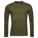 SUPERDRY T-shirt à manches longues avec logo vintage, vert olive - Taille M image 1