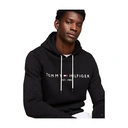 Tommy Hilfiger Core Logo sweat à capuche pour homme - Noir de jais - XXXL image 4