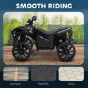 AIYAPLAY 6V Electric Ride on Car, Kids ATV 4 Wheeler with Music and LED Headlights, Indoor Outdoor Toy Car Black image 7
