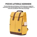 NINETYGO College-Style Dual-Shoulder Backpack, Extra-Large Capacity, Student Laptop Backpack, Book Bag for School and Work, Yellow, 4-Level Water-Resistant, 900D Reinforced Heavy-Duty Fabric, Fits Laptops up to 15.6 Inches-New Arrivals image 5