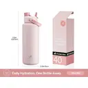 POWCAN by Meoky 40 oz Insulated Water Bottle with 2-in-1 Straw and Spout Lid, Keep Cold 24H, Leak-Proof, BPA-Free, Double Wall Stainless Steel Water Bottle for Sports, Gym, Travel, and School (Cotton Candy), New Year Sale , Top gift picks image 4