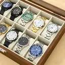JU7CER Retro watch box, inner gray Watch Storage Box, Unisex Watch Display & Storage Case, Ideal Gift for Watch Enthusiasts 10-position image 5