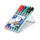 STAEDTLER Lumocolor 318 fin B/6, coffret de stylos variés image 1