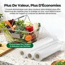 ATSHARK Lot de 2 rouleaux de sacs de mise sous vide - 20 x 600 cm image 5