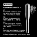 L'Oréal Professionnel Paris Steampod 3.0 - Lisseur et boucleur vapeur 2-en-1, coiffure rapide, technologie vapeur brevetée, tous types de cheveux, blanc image 9