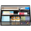 Senhoglb Plateau organisateur en maille pour tiroir - Noir - Vente d’année nouvelle - Sélection cadeaux image 2