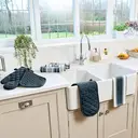 Dexam Single Oven Glove Love Colour 100% Cotton Ink Blue image 8