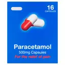 Aspar Paracetamol Pain Relief Capsules 500mg - 16 Capsules image 1