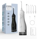 Sunluxy Wireless Portable Water Flosser – 140PSI Strong Water Pressure, 5 Modes, 360° Rotatable Nozzle, 300ml Large Tank, 40-Day Battery Life, F5 White image 0