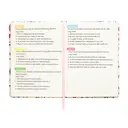 Jubiluu Carnet ligné A5 à couverture rigide texturée avec marque-pages et élastique - Wildflower image 7