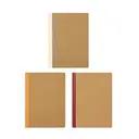 Jubiluu Lot de 3 carnets A5 à couverture souple 50 feuilles avec papier 80 g - Kraft minimaliste image 1