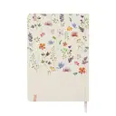 Jubiluu A5 Hardcover Notebook with Lined Pages - 96 Sheets (100g offset paper), Bookmark & Elastic Band -Classic Cream Ruled Journal for Writing, School, Office, and Gifts-Pastel Floral Field image 1