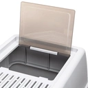 Nobleza Closed stainless steel cat litter box/With cat litter mat and cat litter scoop/L60*W40*H44cm/Grey/UKHigh-quality stainless steel, wear-resistant and scratch-resistant;Large size, more comfortable and spacious;Easy to clean, no odor;Complete accessories image 6