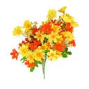 Wei's Moment 6 Bundles of Artificial Balcony  Plants and Indoors， Plastic Flowers Decoration， Faux Plastic， UV-Resistant Flowers for Graves and Garden The sunset is red, New Year Sale , Top gift picks image 4