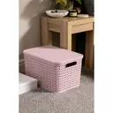Strata Large Urban Store Basket with Lid - 24L-Blush Pink image 0