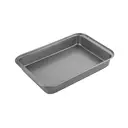 Chef Aid Non-Stick Steel Roasting Tray, Measuring 36.5 x 24.5 x 5.5 cm Approx with Deep Sides Making This a Ideal Roasting Tin, use for Meat, Vegetables, Sides and More, Grey image 0