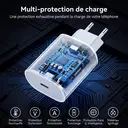 dpower J8540 Chargeur Rapide USB‑C 20W PD3.0, Adaptateur Secteur Prise Européenne, Compatible iPhone 16/15/14/13, Samsung, iPad, AirPods, image 3