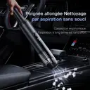 Fanttik Style EasyWox Q808 Aspirateur de voiture, aspiration puissante 16 500 Pa, moteur sans balais 120 W, soufflerie et aspiration bidirectionnelles, boîtier en alliage d’aluminium haute résistance, réglage à double vitesse, gris image 2