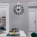HAITANG 311 Roman Numerals Wall Clock 40cm Black image 1