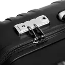 24 Inch Medium Check-in Luggage Hard Shell PC Suitcase with 4 Spinner Wheels, TSA Lock and YKK Zipper, Lightweight Durable Travel Suitcase (Black, 64 cm) image 4