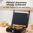 ochama Medium Steak Grill, Sandwich Maker, Panini Press Grill, 1000W Indoor Electric Grill, Electric Barbecue Grill, Household Electric Griddle, 28*22cm image 2