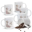 Alphynix 1 Mug Colombe et Croix, 33cl céramique blanche avec colombe volante, croix florale et fleurs roses, cadeau serein pour amateurs de paix, maison chrétienne,Le cadeau de la saint-valentin, cadeau d’anniversaire image 0