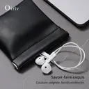 Oirlv Lot de 2 Pochettes de Voyage en Cuir PU pour Bijoux – Sacs Cadeaux Noël/Mariage, Idéal pour Bracelets, Colliers, Boucles d’Oreilles, Bagues, Savons ou Maquillage image 6