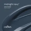 Crown Matt Emulsion Midnight Navy 2.5L image 8