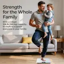 Sparoma AD-26 White Electronic Scale – 2 AAA Batteries (Batteries Not Included), 180kg Capacity, 0.05kg High Precision, 4mm Tempered Glass, LCD Display, Suitable for Bathrooms, Bedrooms and Home Use image 5