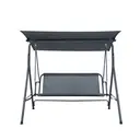 Garden furniture steel swing chair with canopy image 0