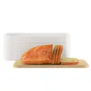Bodum BISTRO Bread Box Large - White with Bamboo Lid image 1