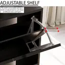 Vida Designs Shoe Cabinet 3 Doors Black image 6