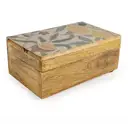 Candlelight Decorative Box Vintage Fruits Mango Wood Rectangle image 2