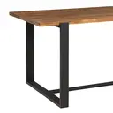 Dining Table Pembroke Rectangle Pine Natural/Black 90x150cm image 3