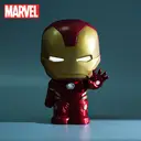 1pc Marvel Iron Man Piggy Bank Officially Licensed Coin Bank Figurine Money Box Savings Jar 3D PVC Stereo Collectible Desktop Organizer Home Decor Waterproof Shatterproof Figurine Decorative Gift image 5