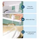 White Label Large 2L Drink Dispenser with Handle, Fits Fridge Door Storage, Home Essential, Green image 3