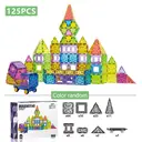 XINQIYUAN Qiyuan Jouet Éducatif Blocs de Construction Magnétiques Surface Diamant 7.5cm 125pièces [Mélange aléatoire – Couleurs issues uniquement de la photo principale] image 1