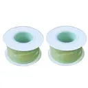 JU7CER 2-piece iridescent fishtail ribbon set [Lime Green] 4.5cm x 9m bow-tie wave-patterned sheer ribbon Solid-colour silk ribbon floral packaging material image 2