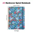 Jubiluu Carnet ligné A5 à spirales et couverture rigide florale - Berry Floral image 2