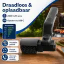 Brosse Électrique Sans Fil pour Barbecues avec Embouts Interchangeables pour Grilles de BBQ, Plaques de Gril et Surfaces de Cuisine image 6